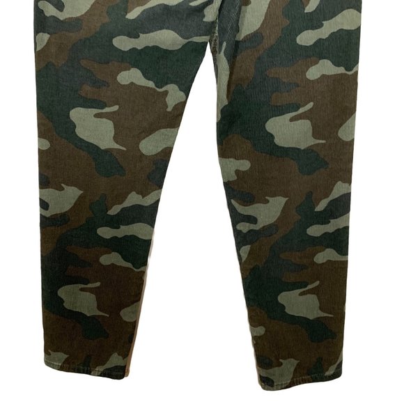 American Eagle Super Stretch Mom Jean Corduroy Camo Print Pants Women's Size 4 - Picture 6 of 10
